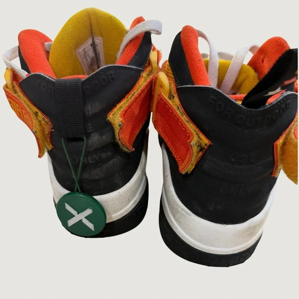 Nike Air Raid Rayguns Black Gold Orange Vintage For Outdoor Use Only Mens 8